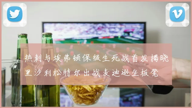 热刺与埃弗顿保级生死战首发揭晓里沙利松特尔出战麦迪逊坐板凳